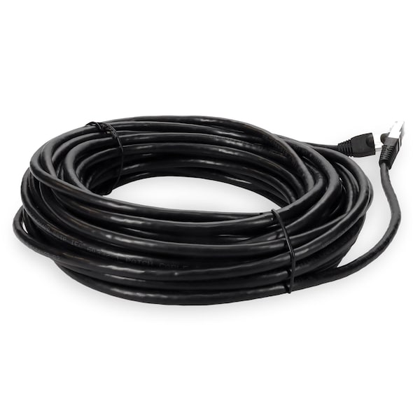 Cable de red blindado CAT6 STP de cobre negro recto de 25FT RJ-45 macho a RJ-45 macho - ADD-25FCAT6S-BK