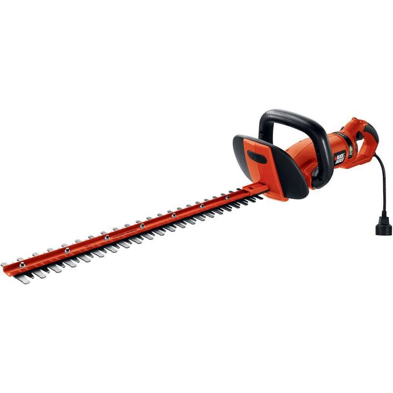 BLACK+DECKER 24 in. 3.3 Amp Corded Dual Action Electric Hedge Hog Trimmer with Rotating Handle - HH2455