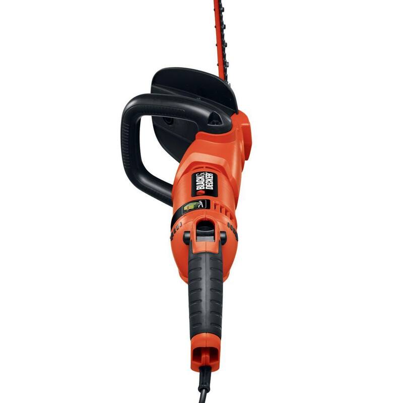 BLACK+DECKER 24 in. 3.3 Amp Corded Dual Action Electric Hedge Hog Trimmer with Rotating Handle - HH2455