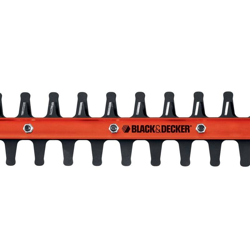 BLACK+DECKER 24 in. 3.3 Amp Corded Dual Action Electric Hedge Hog Trimmer with Rotating Handle - HH2455