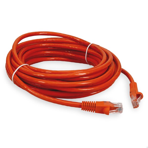 Cable de parcheo CAT6 recto de 14FT RJ-45 macho a RJ-45 macho en color naranja