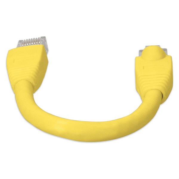 Add-On 6IN RJ-45 MALE TO RJ-45 MALE CAT6A STRAIGHT YELLOW UTP COPPER PVC PATC - ADD-0-5FCAT6A-YW