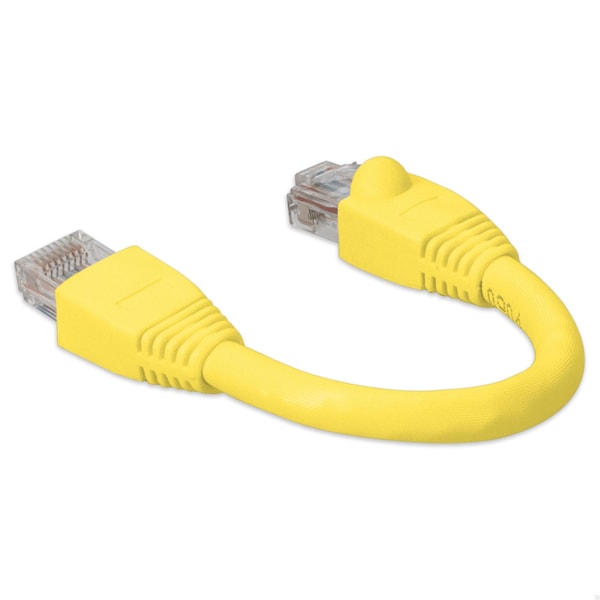 Add-On 6IN RJ-45 MALE TO RJ-45 MALE CAT6A STRAIGHT YELLOW UTP COPPER PVC PATC - ADD-0-5FCAT6A-YW