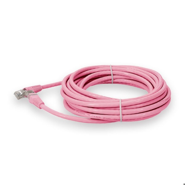 Add-On 25FT RJ-45 MALE TO RJ-45 MALE CAT6A STRAIGHT BOOTED, SNAGLESS PINK UTP - ADD-25FCAT6A-PK