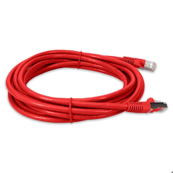 Cable de red CAT6 STP PVC cobre TAA de 12 pies macho a macho en rojo - ADD-12FCAT6S-RD-TAA
