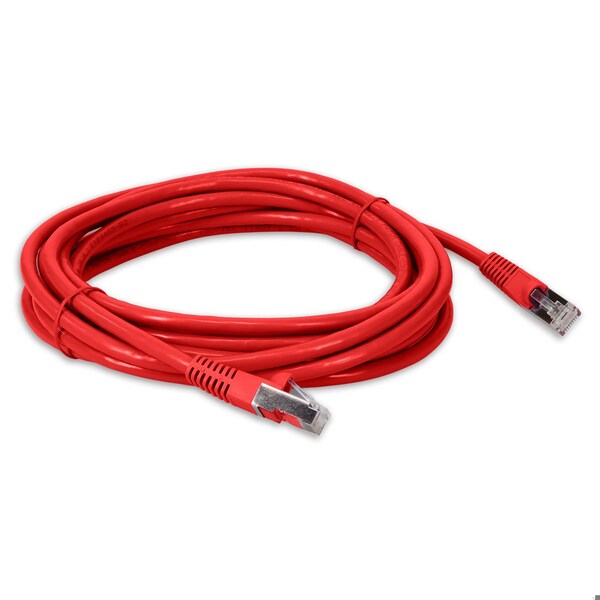 Cable de red CAT6 STP PVC cobre TAA de 12 pies macho a macho en rojo - ADD-12FCAT6S-RD-TAA