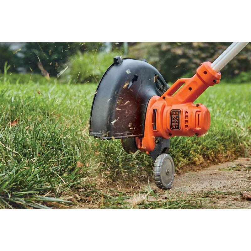 BLACK+DECKER 14 in. 6.5 Amp Corded Electric Single Line 2-In-1 String Trimmer & Lawn Edger with Automatic Feed - BESTA510