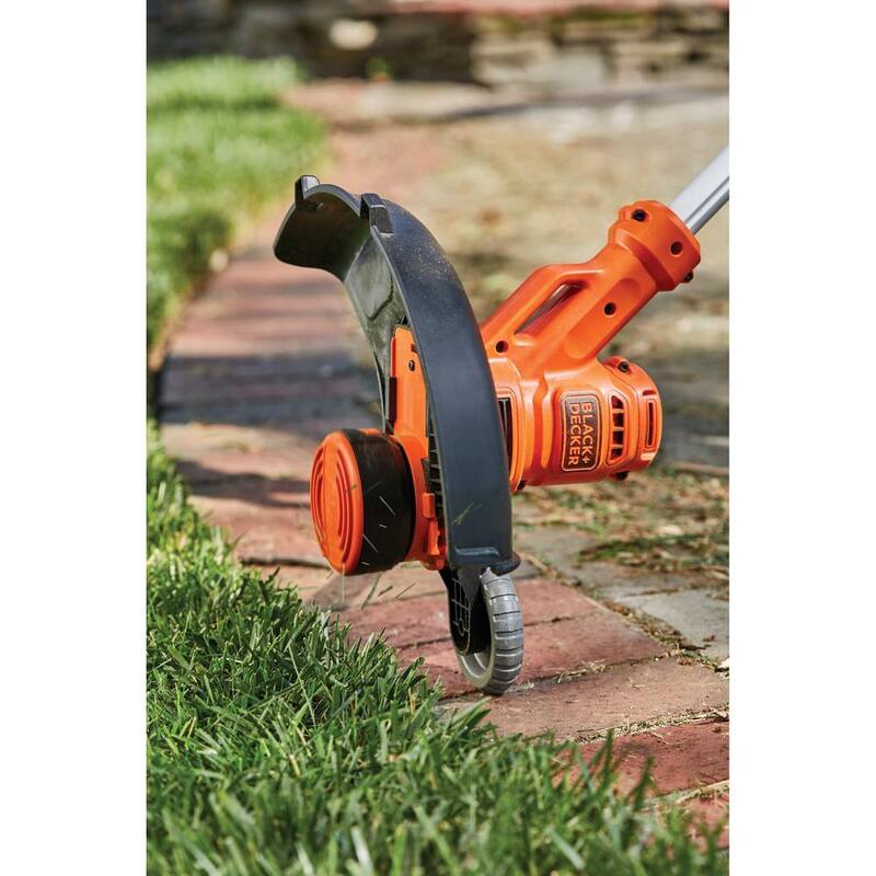 BLACK+DECKER 14 in. 6.5 Amp Corded Electric Single Line 2-In-1 String Trimmer & Lawn Edger with Automatic Feed - BESTA510