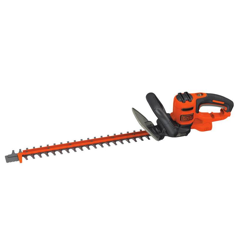 BLACK+DECKER 22 in. 4.0 Amp Corded Dual Action Electric Hedge Trimmer with Saw Blade Tip - BEHTS400