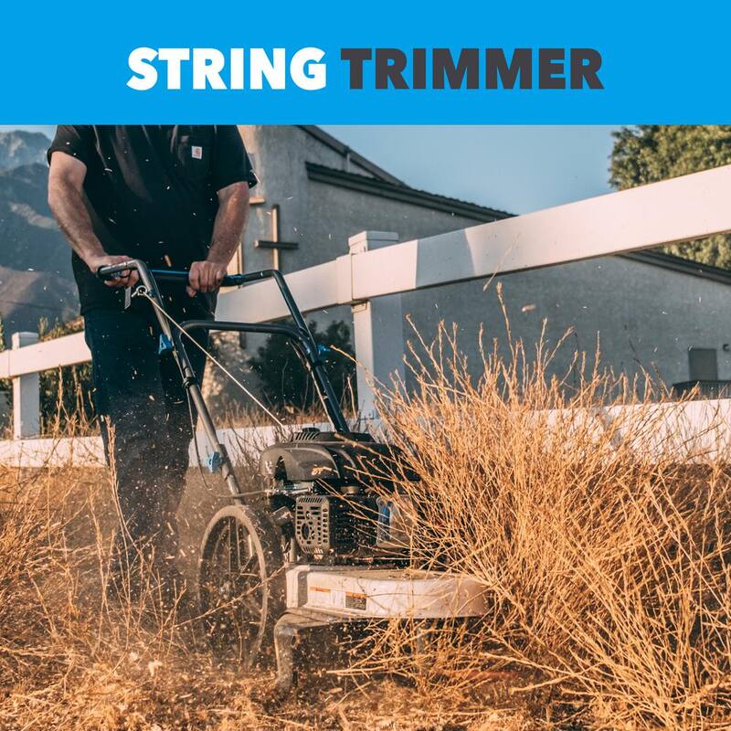 Pulsar 22 in. 173cc Gas Recoil Start Walk-Behind Push Field String Trimmer Mower with Adjustable Trimmer Head - PTG1022H
