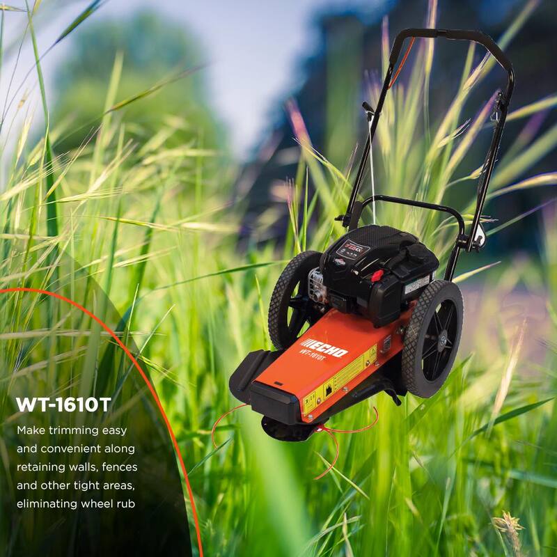 ECHO 24 in. 163 cc Gas 4-Stroke Walk Behind Tilt Wheeled Trimmer - WT-1610T