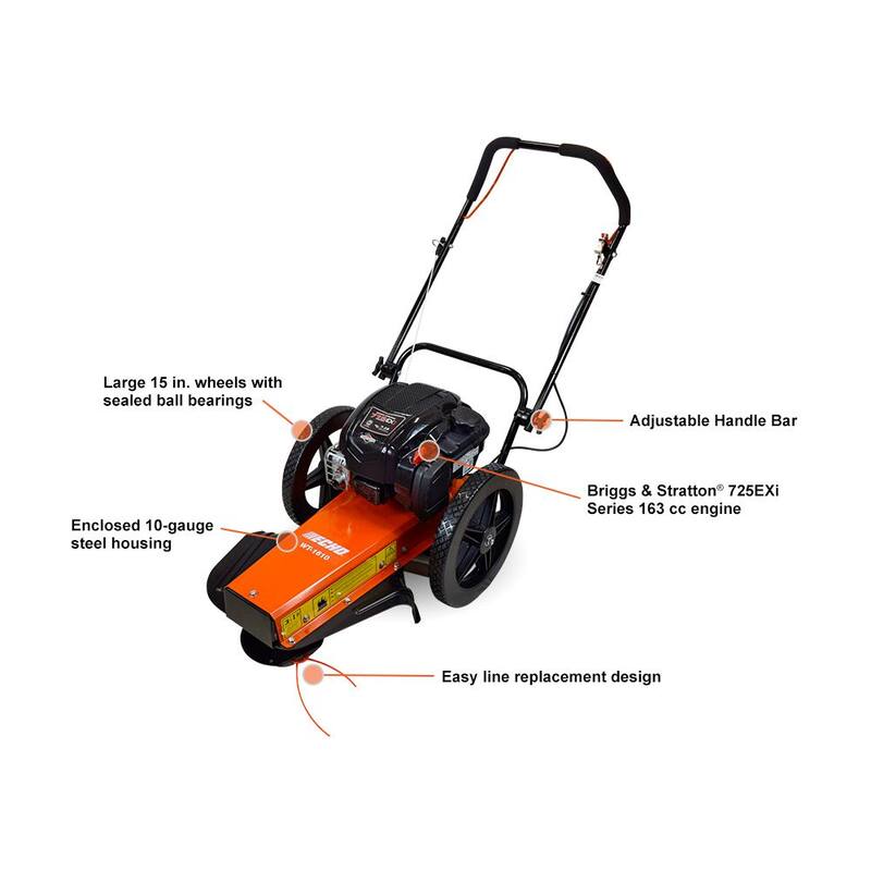 ECHO 24 in. 163 cc Gas 4-Stroke Walk Behind Wheeled Trimmer - WT-1610