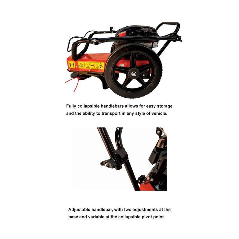 ECHO 24 in. 163 cc Gas 4-Stroke Walk Behind Wheeled Trimmer - WT-1610