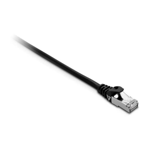 V7-Cables 16.4 ft. Category 7 Cable FShielded Twisted Pair Cable with Metal Shielded, Black - V7CAT7FSTP-2M-BLK-1N