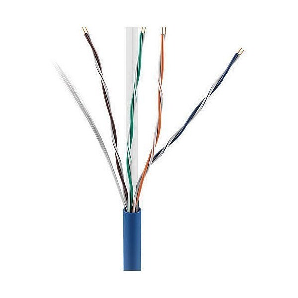 Adipro CAT 6+ UTP CMR 1000' AZUL RLBX 550MHZ UL/ETL 100% COBRE - 0E-CAT6RBLP