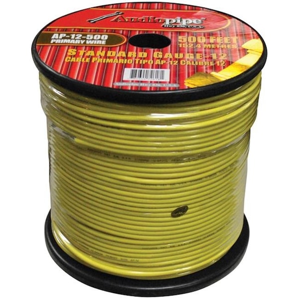 Nippon Nippon AP12500YW 500 ft. 12 Gauge Primary Wire; Yellow - AP12500YW