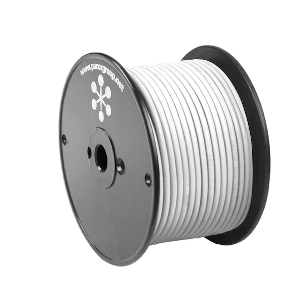Pacer Group Pacer White 14 AWG Primary Wire, 100' - WUL14WH-100