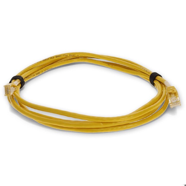 Add-On 6FT RJ-45 MALE TO RJ-45 MALE SHIELDED STRAIGHT YELLOW CAT6 STP PVC COP - ADD-6FCAT6S-YW