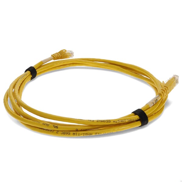 Add-On 6FT RJ-45 MALE TO RJ-45 MALE SHIELDED STRAIGHT YELLOW CAT6 STP PVC COP - ADD-6FCAT6S-YW