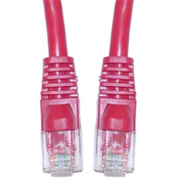Cable Wholesale CableWholesale 10X8-07114 Cat6 Red Ethernet Patch Cable  Snagless Molded Boot  14 foot - 10X8-07114