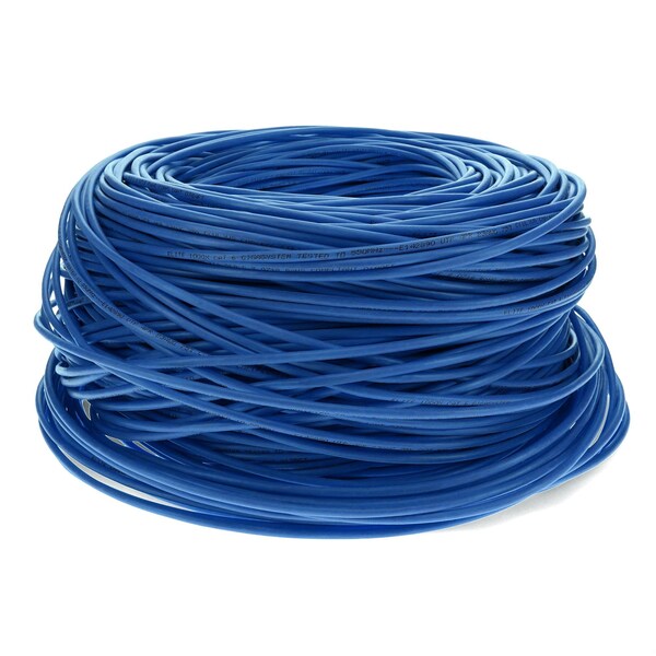 Cable de red CAT6 recto de 500FT RJ-45 macho a RJ-45 macho con microbota, sin enganches azul - ADD-500FCAT6-BE
