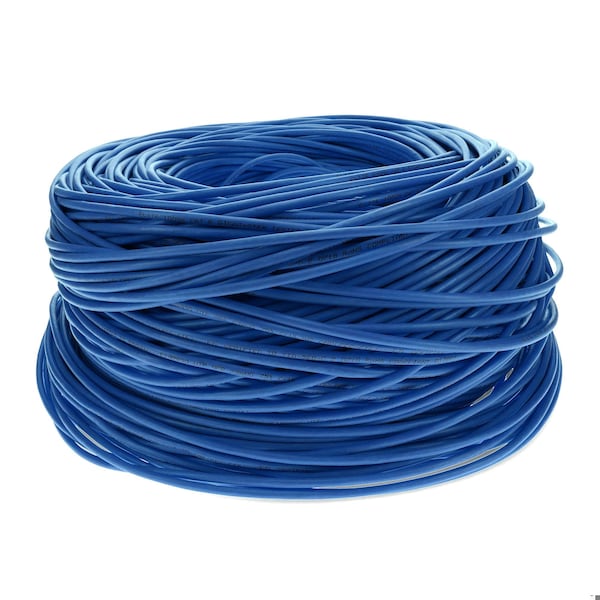 Cable de red CAT6 recto de 500FT RJ-45 macho a RJ-45 macho con microbota, sin enganches azul - ADD-500FCAT6-BE