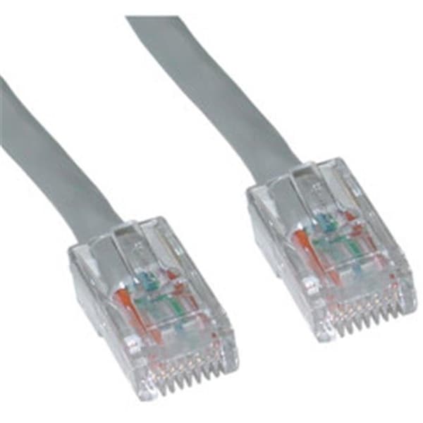Cable Ethernet Cat6 Gris sin Enganches de 7 pies - CableWholesale 10X8-12107