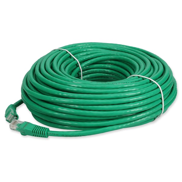 Add-On 75FT RJ-45 MALE TO RJ-45 MALE STRAIGHT GREEN CAT6A UTP COPPER PVC PATC - ADD-75FCAT6A-GN