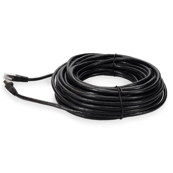 Adaptador 40FT RJ-45 MACHO A RJ-45 MACHO BLINDADO RECTO NEGRO CAT6 STP COBRE - ADD-40FCAT6S-BK