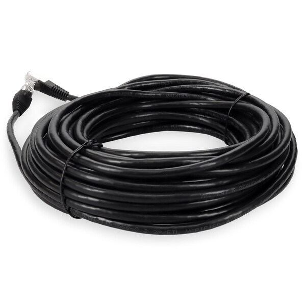 Adaptador 40FT RJ-45 MACHO A RJ-45 MACHO BLINDADO RECTO NEGRO CAT6 STP COBRE - ADD-40FCAT6S-BK