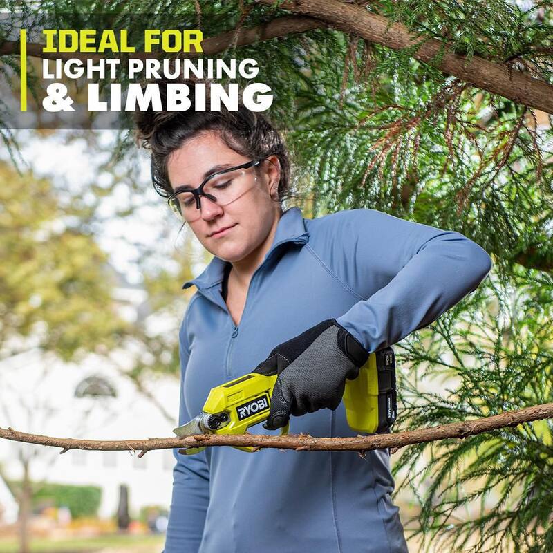 RYOBI ONE+ 18V Cordless Pruner and Cordless Pole Lopper with 2.0 Ah Battery and Charger - P2540-LP