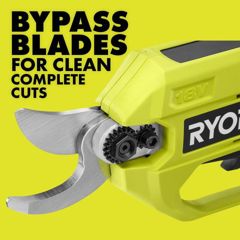 RYOBI ONE+ 18V Cordless Pruner and Cordless Pole Lopper with 2.0 Ah Battery and Charger - P2540-LP