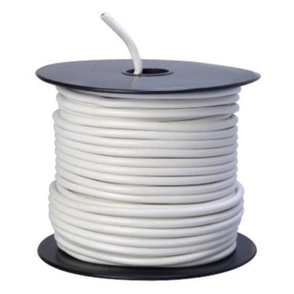 Southwire Coleman Cable 55671423 100 ft. 12 Gauge Primary Wire - White - 130856