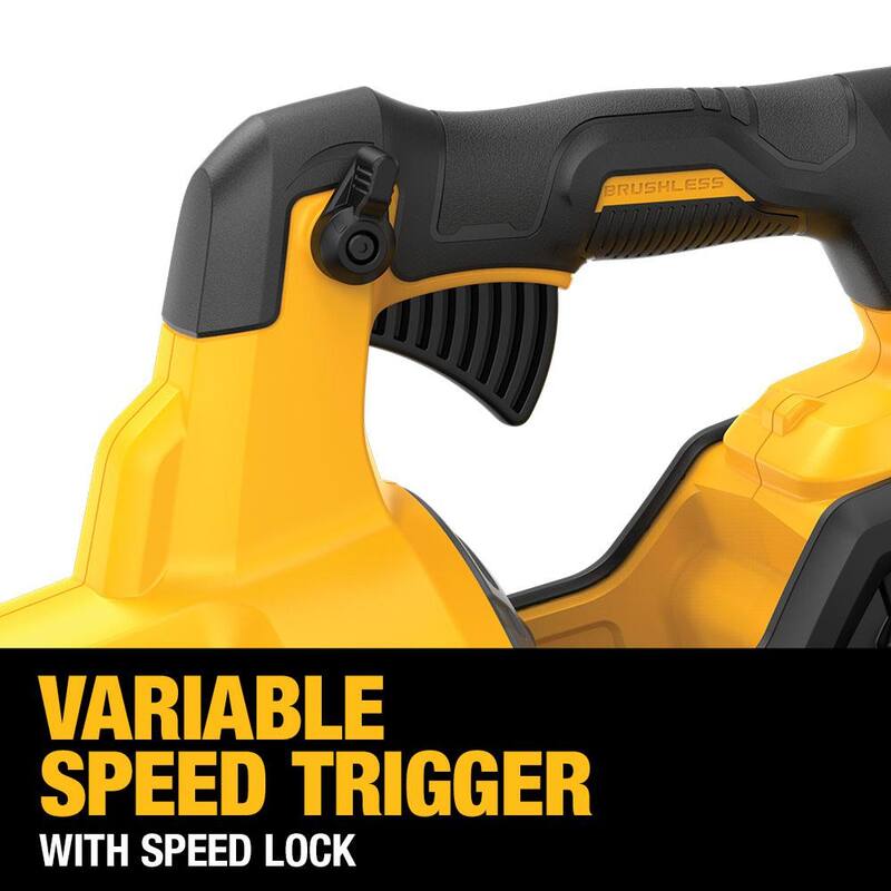 DEWALT FLEXVOLT 60V MAX 125 MPH 600 CFM Brushless Cordless Battery Powered Blower Kit with (1) FLEXVOLT 3 Ah Battery & Charger - DCBL772X1
