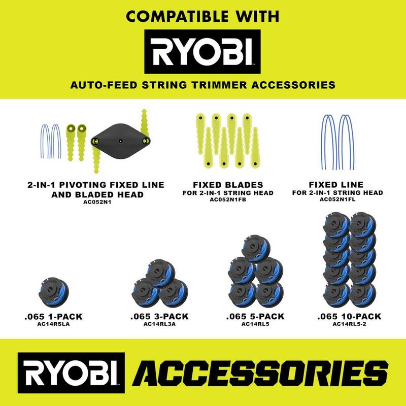 RYOBI ONE+ 18V Cordless String Trimmer/Edger and Blower/Sweeper Combo Kit (2-Tools) with 2.0 Ah Battery and Charger - PCLCK201K