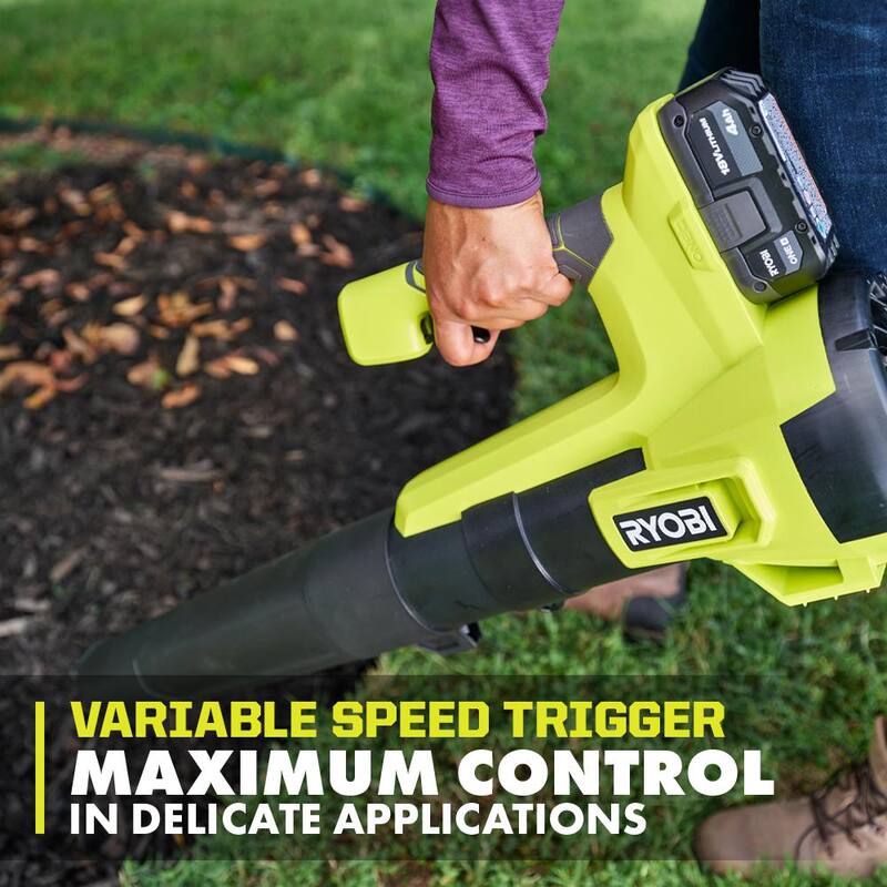 RYOBI ONE+ 18V Cordless Battery String Trimmer/Edger and Jet Fan Blower Combo Kit (2-Tools) with 4.0 Ah Battery and Charger - PCLCK202K