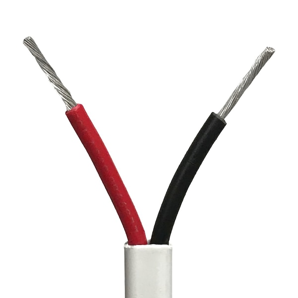 Remington Industries 16/2AWG Ga GPT Marine Duplex Stranded Wire, 100FT Lngth, Red & Black, Flat Boat Cbl, UL1426, 600V - 16DBCRED/BLA100