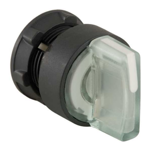 Selector de interruptor illuminado Schneider Electric, 2 posiciones, 22mm, blanco - ZB5AK1213
