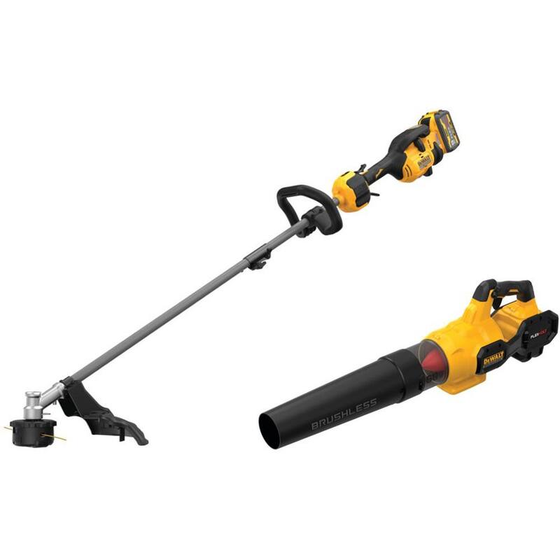 DEWALT FLEXVOLT 60V MAX Cordless Battery Powered String Trimmer & Blower Combo Kit with (1) FLEXVOLT 3 Ah Battery & Charger - DCKO266X1