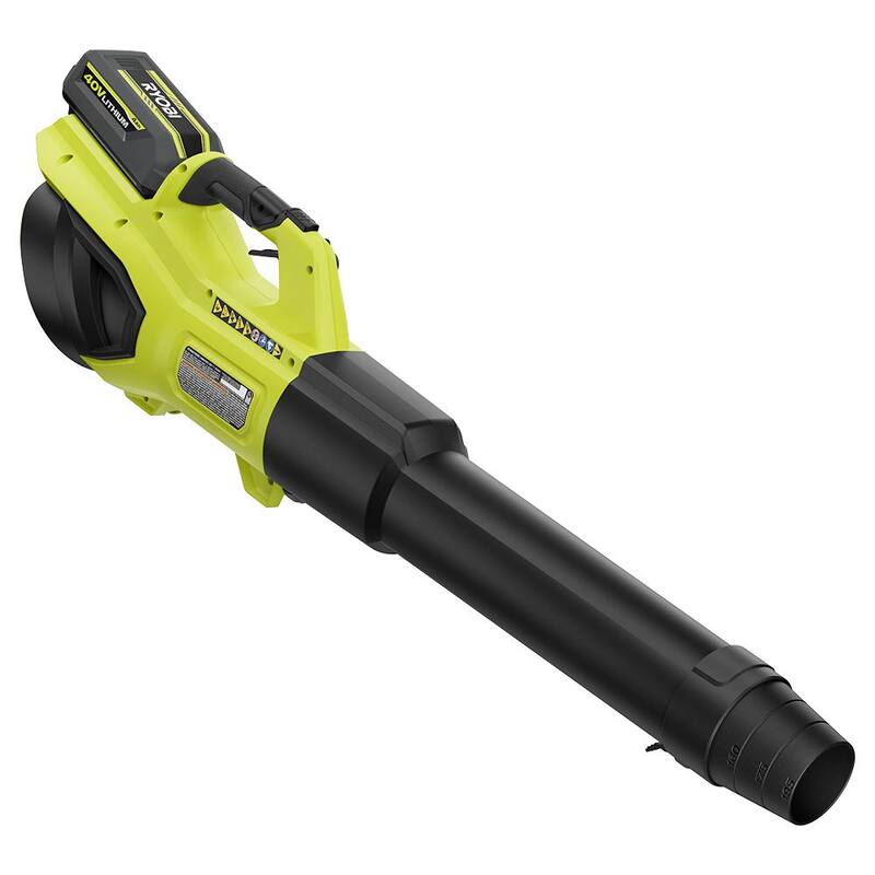 RYOBI 40V HP Brushless Whisper Series 730 CFM Cordless Leaf Blower and Lawn & Leaf Bag w/ (two) 4.0 Ah Battery & Charger - RY404100-LB