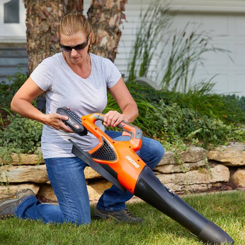 ECHO eFORCE 56V Cordless Battery 16 in. String Trimmer and 151 MPH 526 CFM Blower Combo Kit w/ 2.5Ah Battery & Charger 2-Tool - DCP-BVRVS1B