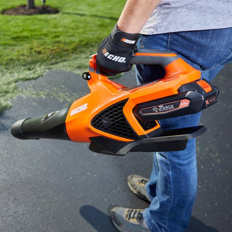 ECHO eFORCE 56V Cordless Battery 16 in. String Trimmer and 151 MPH 526 CFM Blower Combo Kit w/ 2.5Ah Battery & Charger 2-Tool - DCP-BVRVS1B