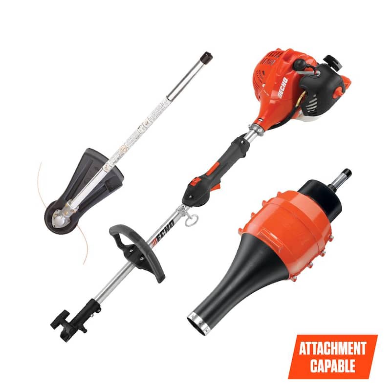 ECHO 21.2 cc Gas 2-Stroke Attachment Capable Straight Shaft String Trimmer with Speed-Feed Head and 100 MPH Leaf Blower Kit - PAS-225VPB