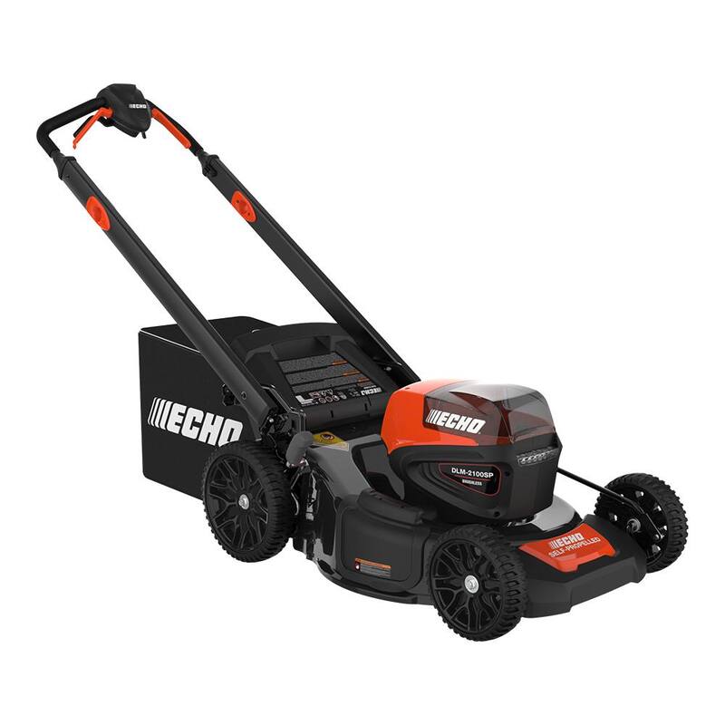 ECHO eFORCE 56-Volt Cordless Battery Lawn Mower and Battery Combo Kit with (2) 5.0Ah Battery and (1) Charger (1-tool) - V-DABXAB