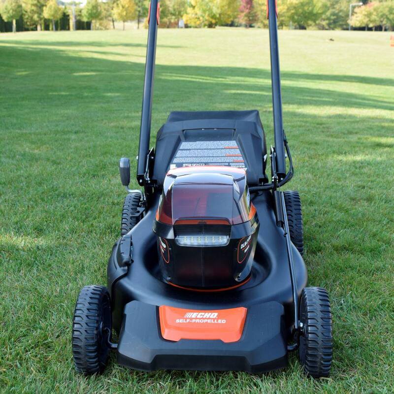 ECHO eFORCE 56-Volt Cordless Battery Lawn Mower and Battery Combo Kit with (2) 5.0Ah Battery and (1) Charger (1-tool) - V-DABXAB