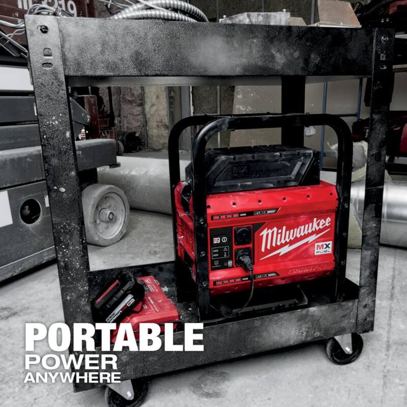 Milwaukee MX FUEL 3600-Watt/1800-Watt Battery Powered Push Start Generator with M18 FUEL ONE-KEY 9 in. Cut Off Saw Kit - MXF002-2XC-2786-22HD