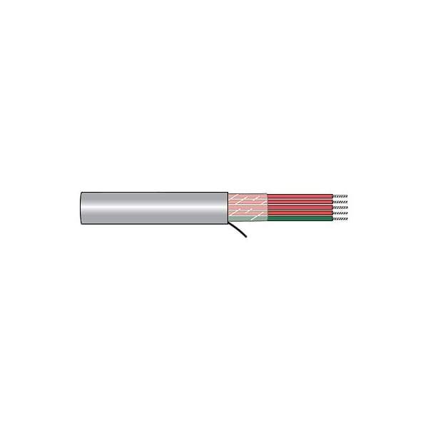 Alpha Wire 18-3C 16 STR BC PVC, PVC JKT GRY 600V 90C, UL CSA CE ROHS, 1000FT - 2FL-1803A