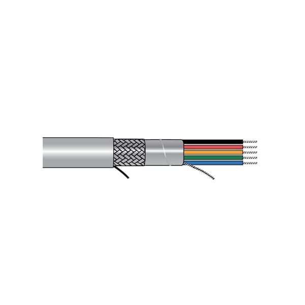 Alpha Wire 16-4C 19 STR TNC PVC FOIL+70%, TNC BRD SHD PVC JKT, 1000FT - A5174C