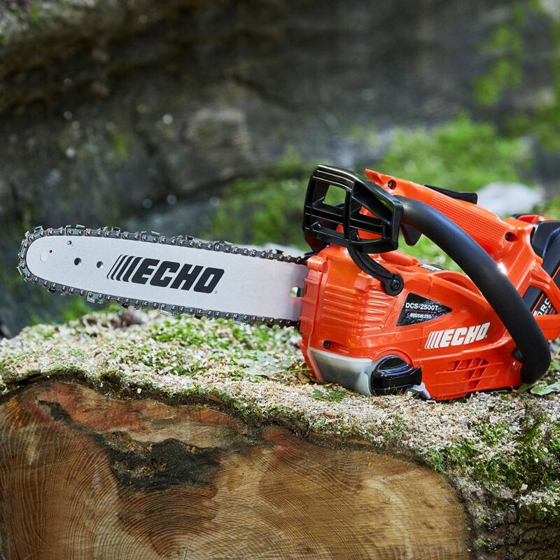 ECHO 59.8cc 2-Stroke Cycle Gas Chainsaw & eFORCE 56V Cordless Battery Chainsaw Combo Kit w/ 2.5Ah Battery and Charger(2-Tool) - V-CABCAD