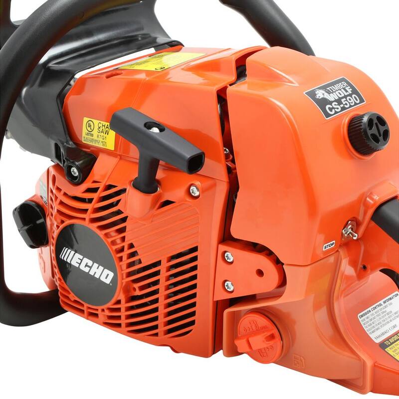 ECHO 59.8cc 2-Stroke Cycle Gas Chainsaw & eFORCE 56V Cordless Battery Chainsaw Combo Kit w/ 2.5Ah Battery and Charger(2-Tool) - V-CABCAD